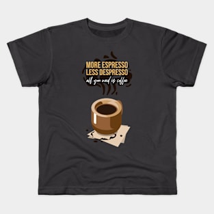 Espresso Coffee Lover barista Kids T-Shirt